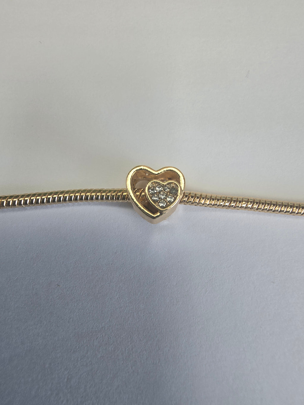 Gold charm fits all charm bracelets