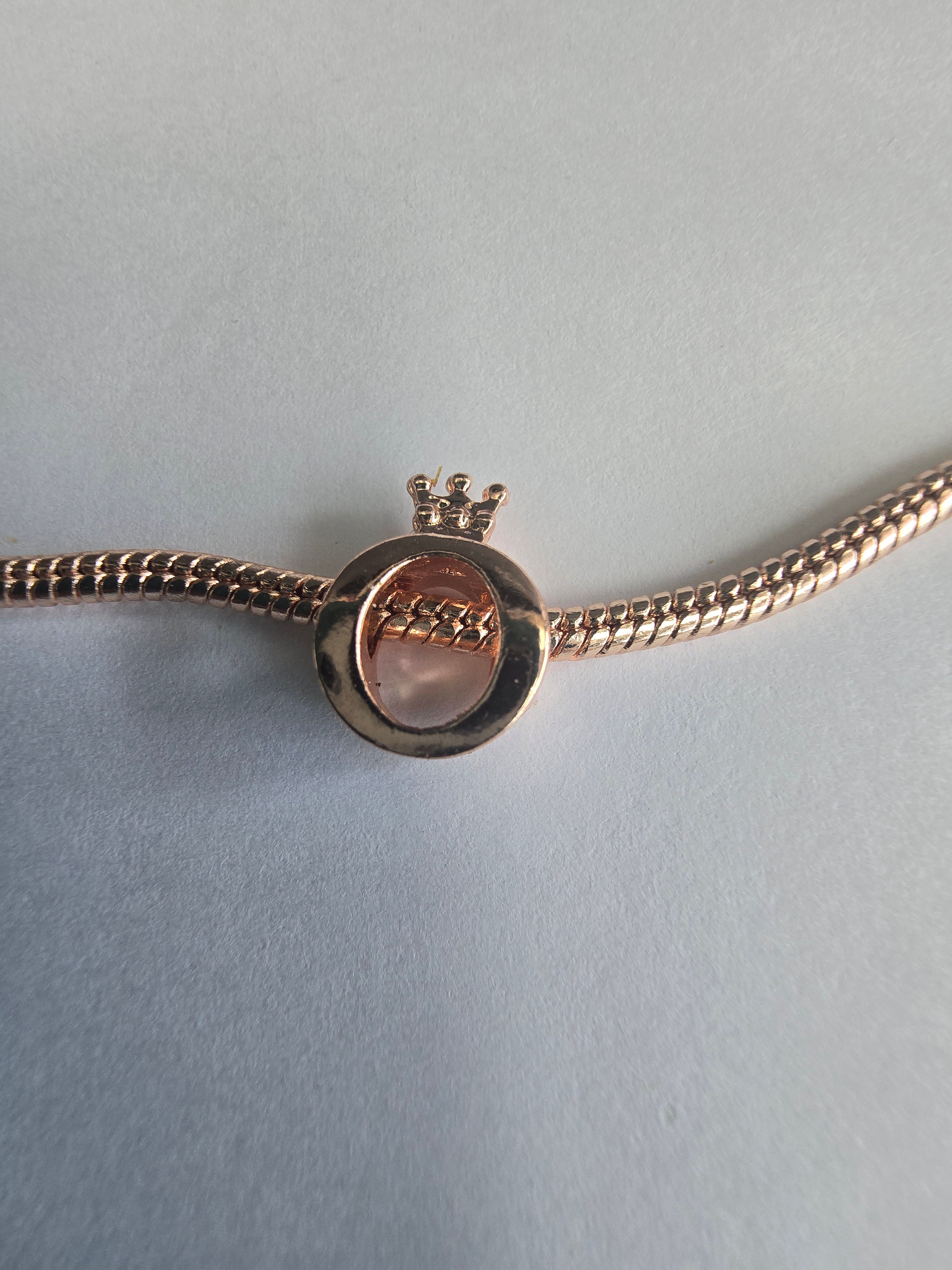 Rose Gold charm fits all charm bracelets