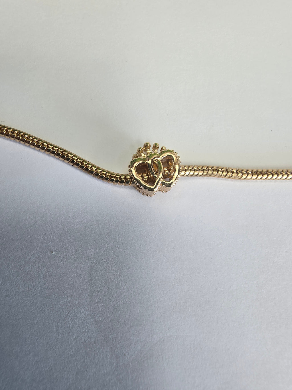 Gold charm fits all charm bracelets