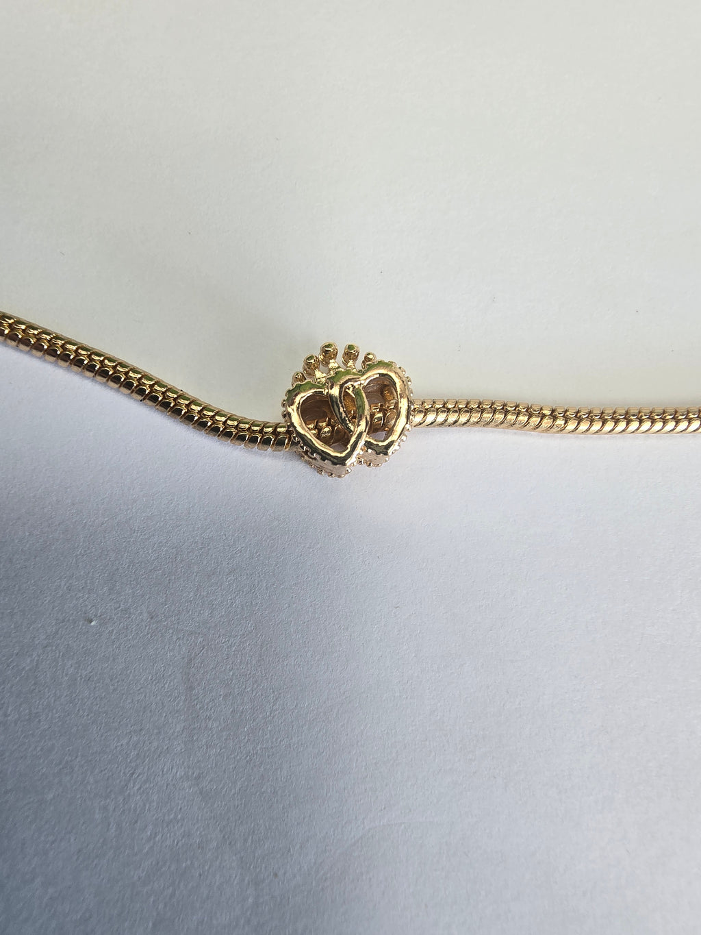 Gold charm fits all charm bracelets