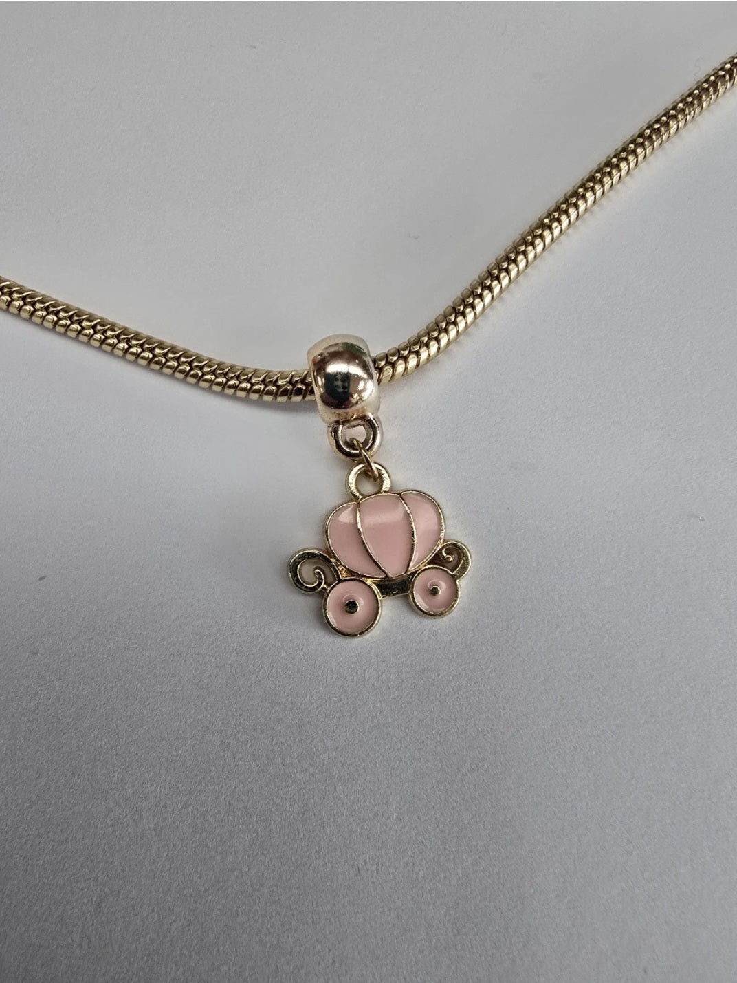 Gold charm fits all charm bracelets