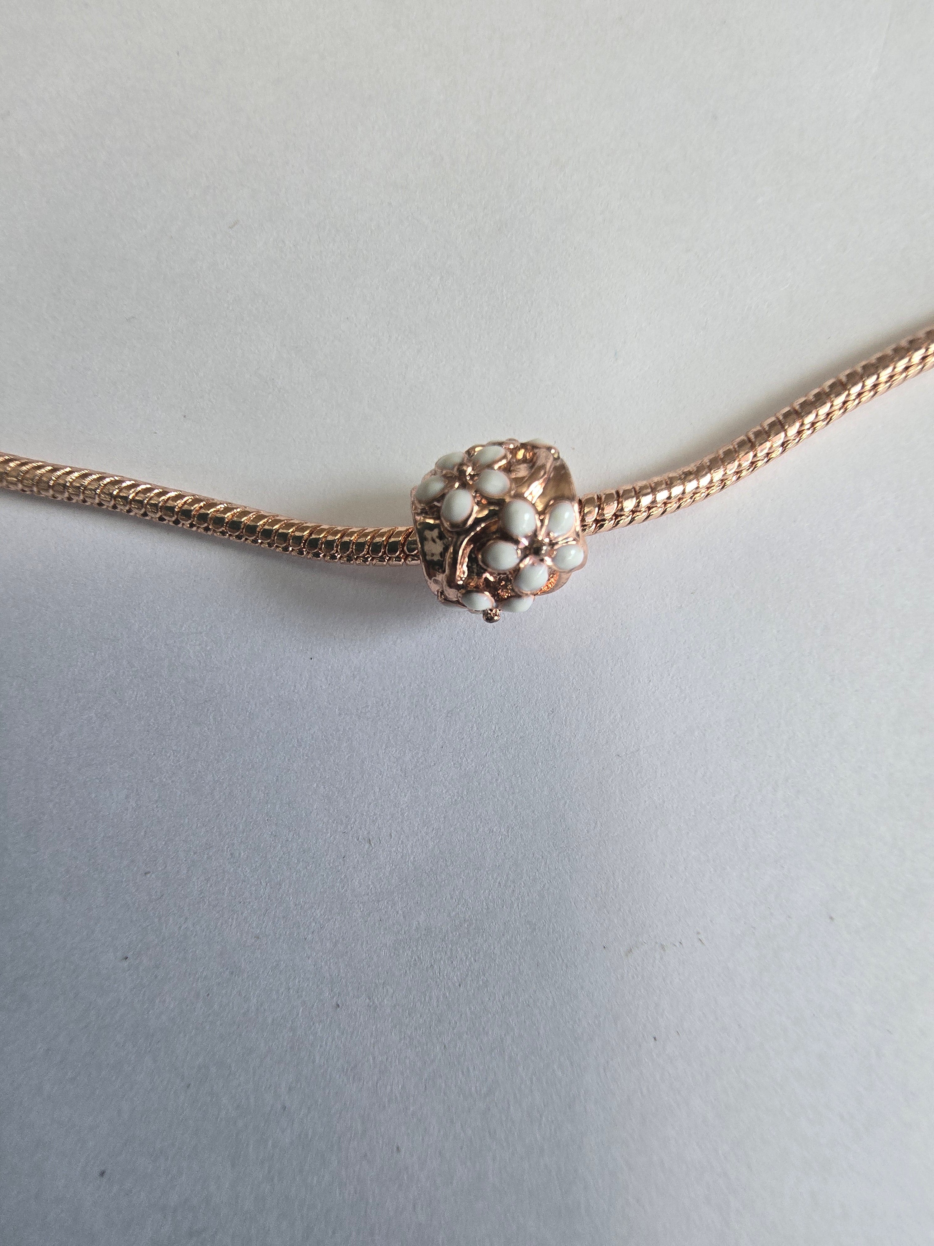 Rose Gold charm fits all charm bracelets