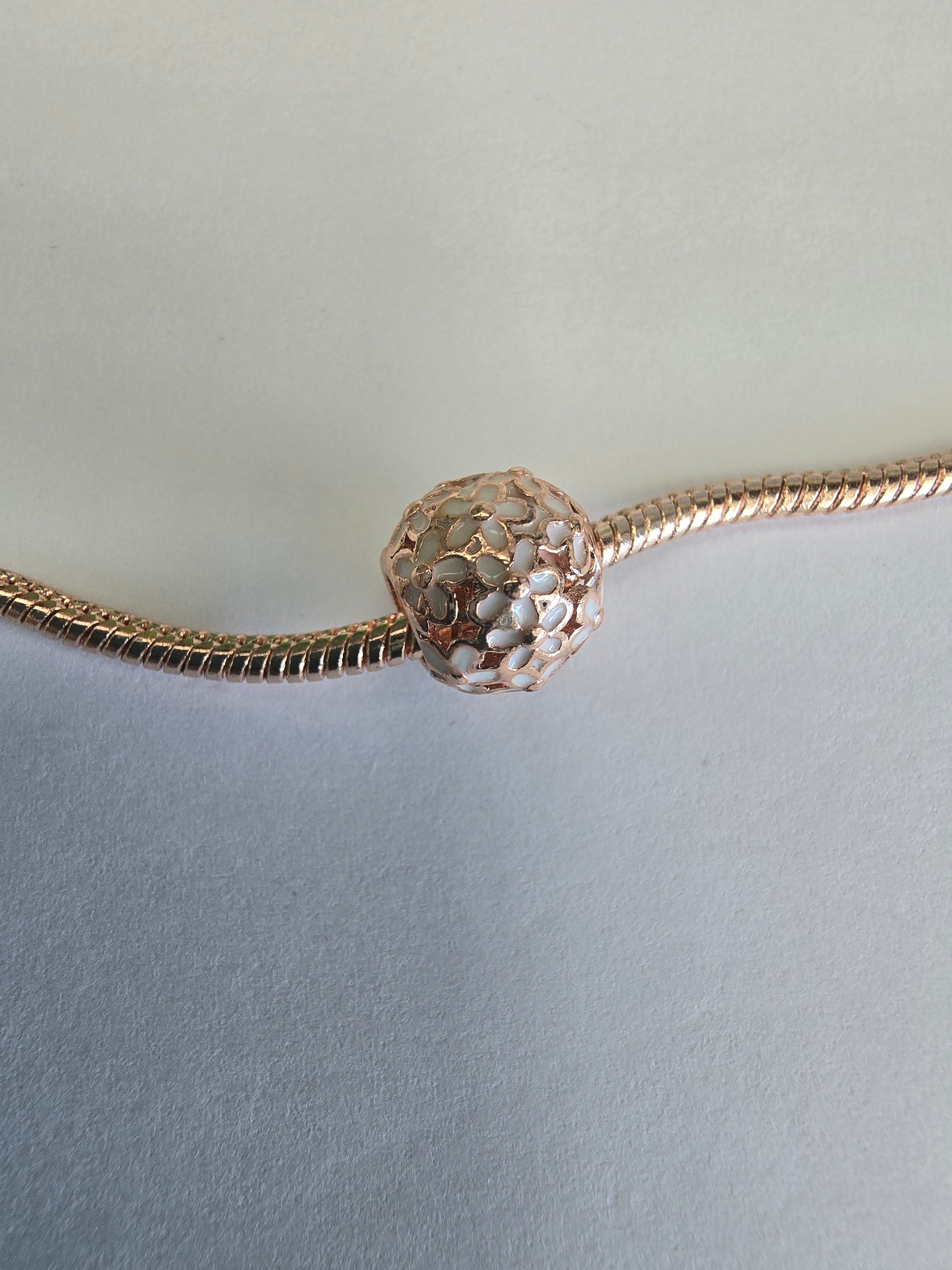 Rose Gold charm fits all charm bracelets