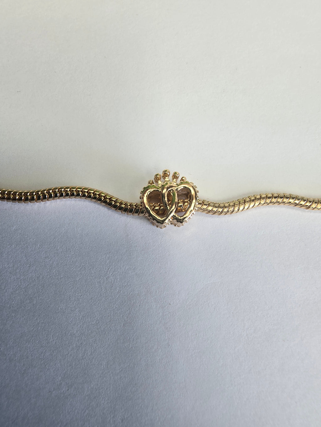 Gold charm fits all charm bracelets