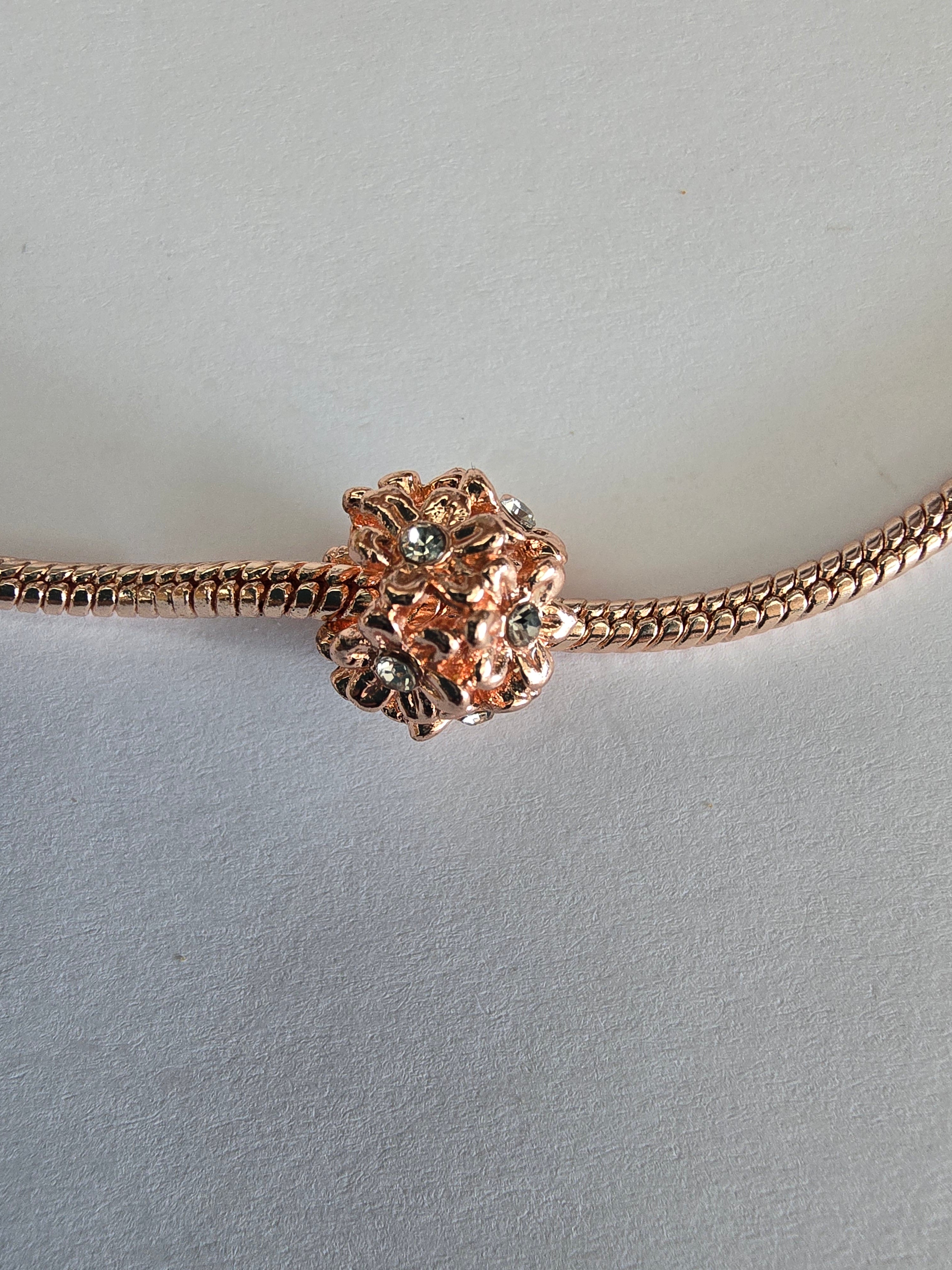 Rose Gold charm fits all charm bracelets