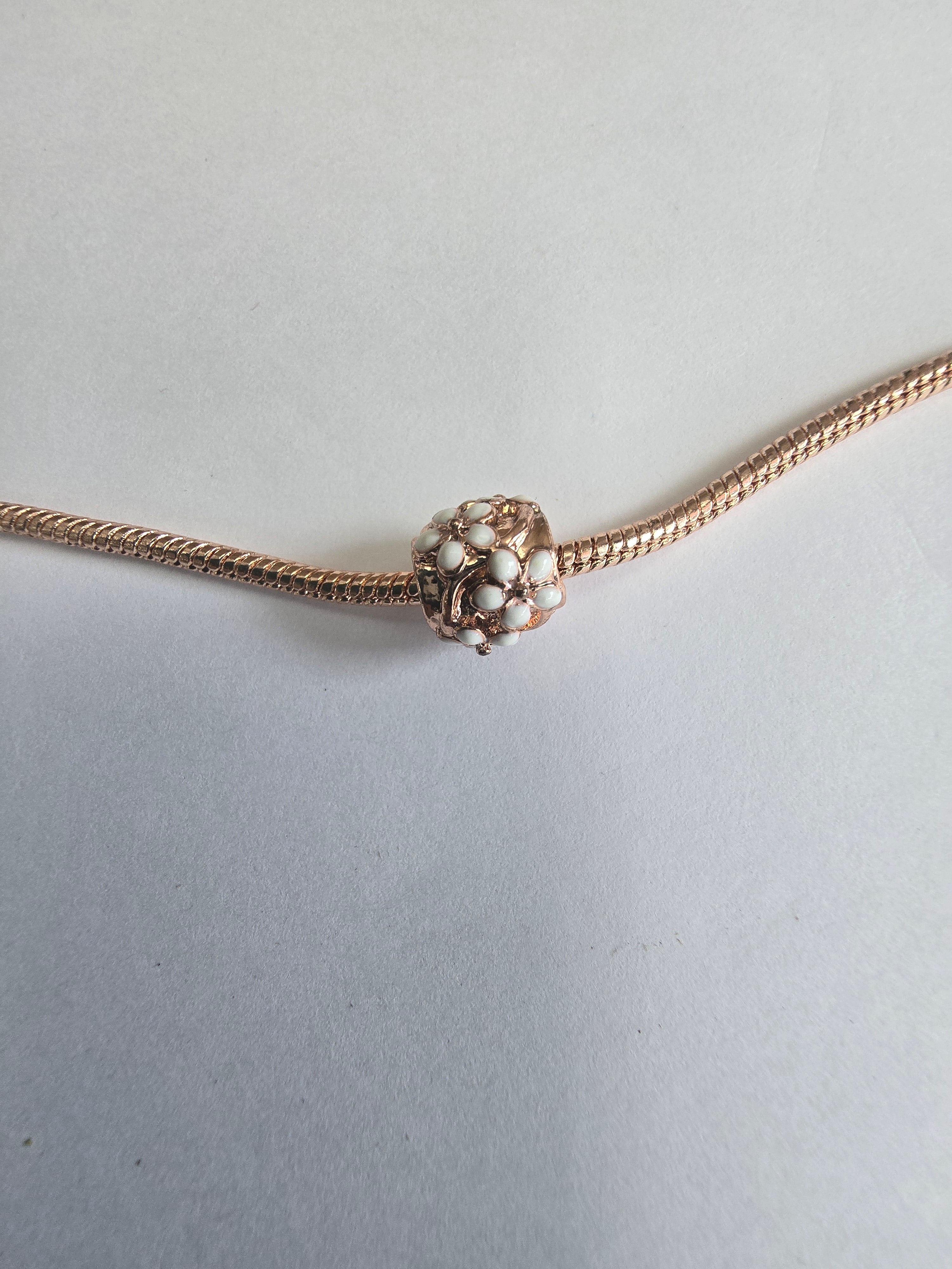 Rose Gold charm fits all charm bracelets