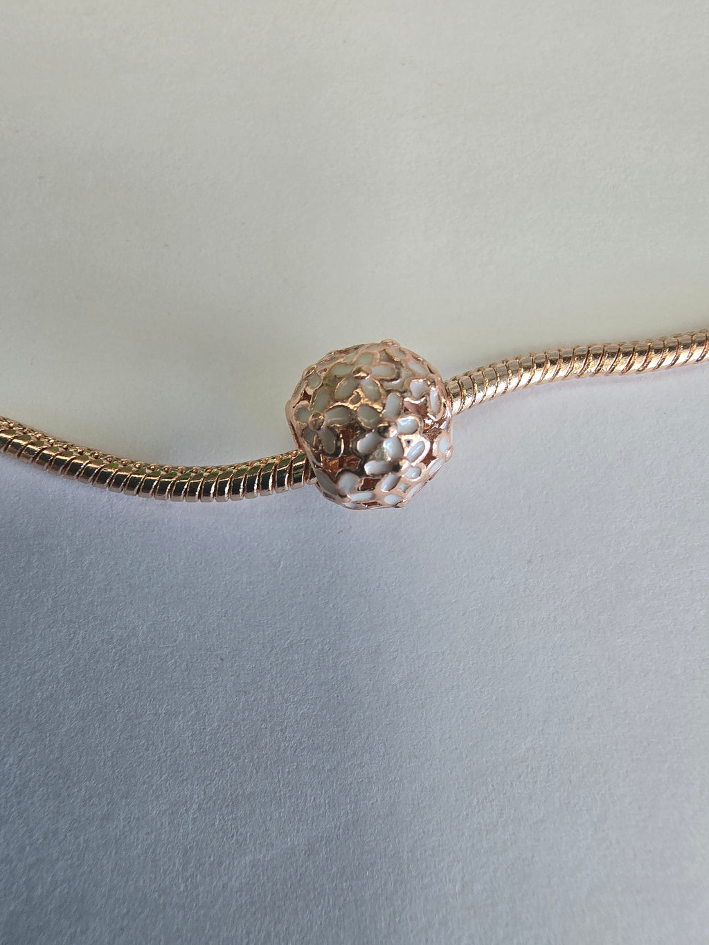 Rose Gold charm fits all charm bracelets