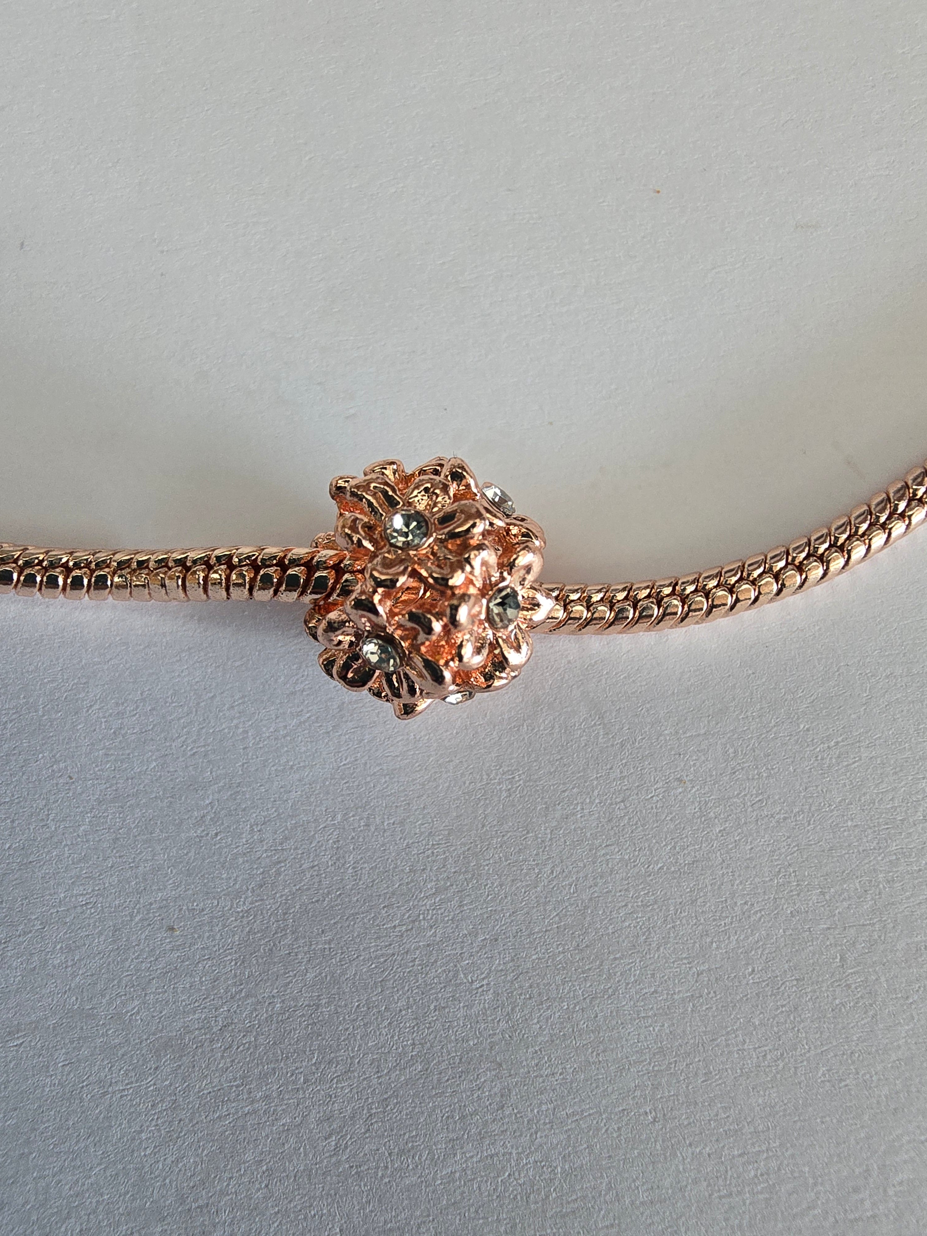 Rose Gold charm fits all charm bracelets