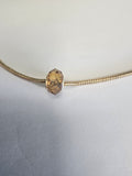 Gold charm fits all charm bracelets