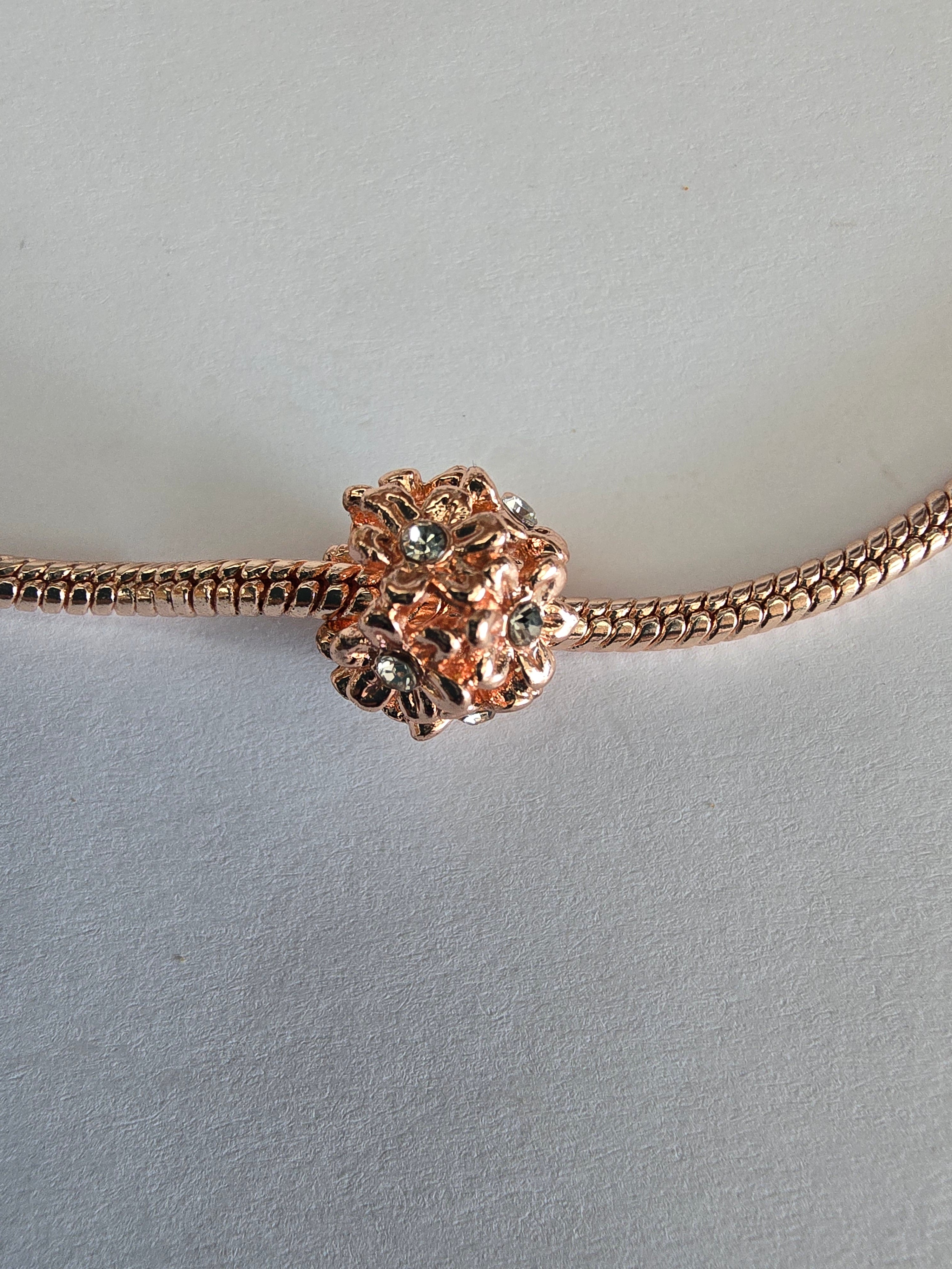 Rose Gold charm fits all charm bracelets
