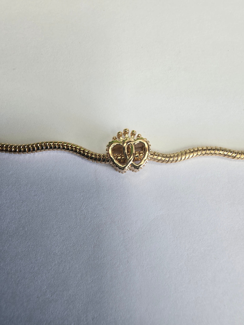 Gold charm fits all charm bracelets
