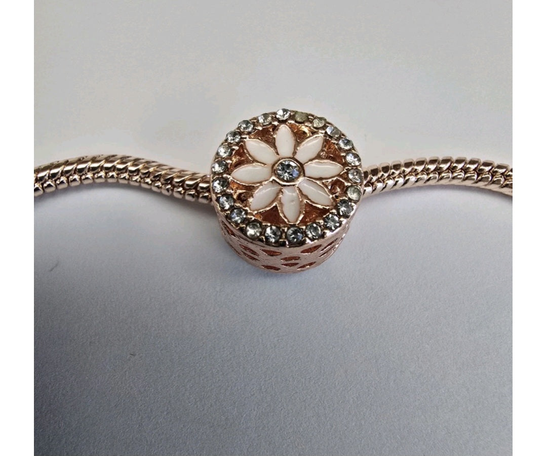 Rose Gold charm fits all charm bracelets