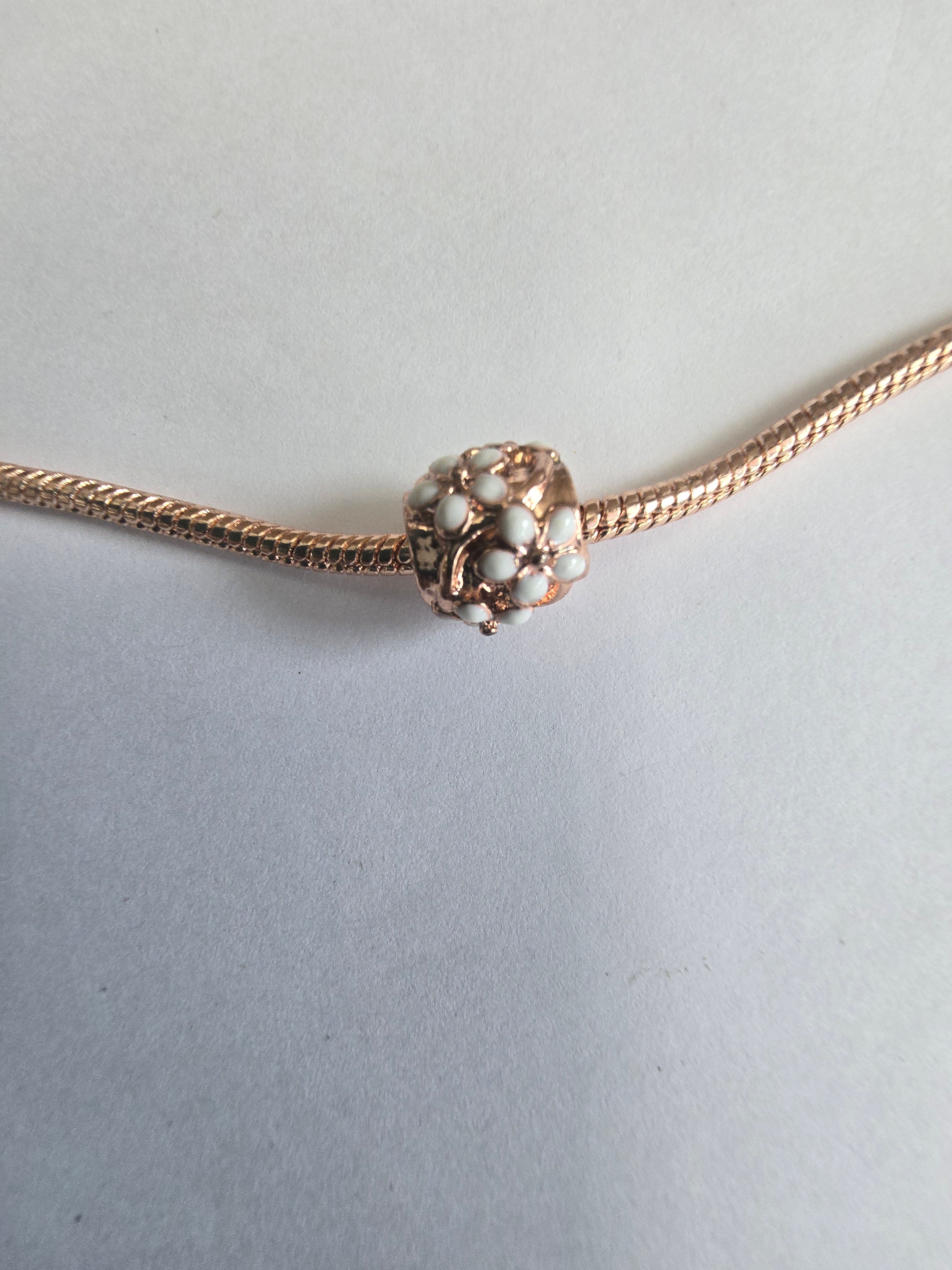 Rose Gold charm fits all charm bracelets