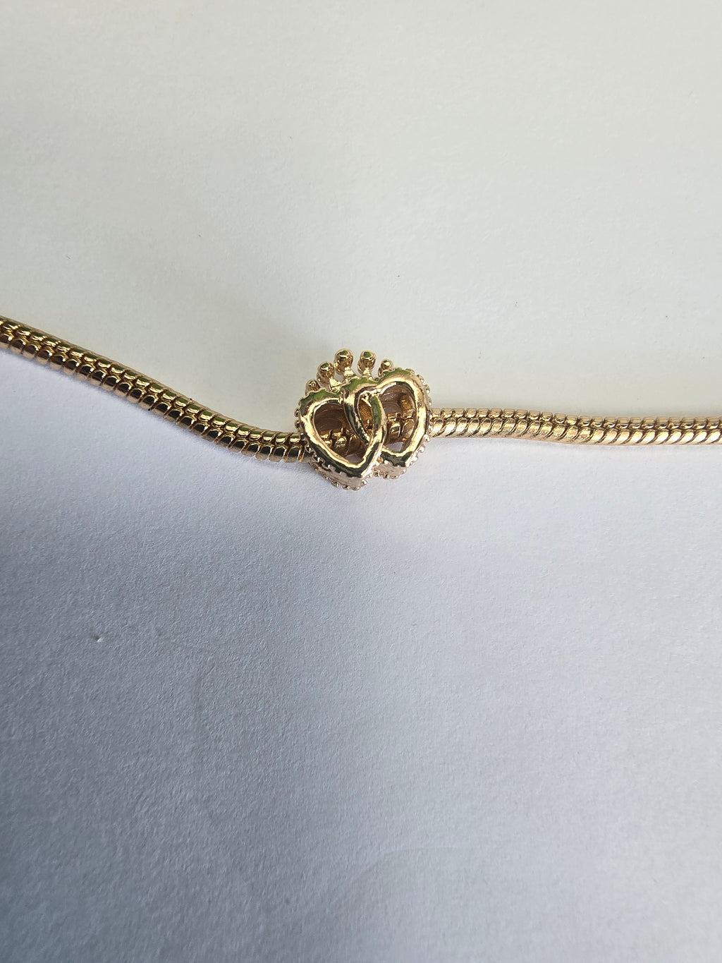 Gold charm fits all charm bracelets