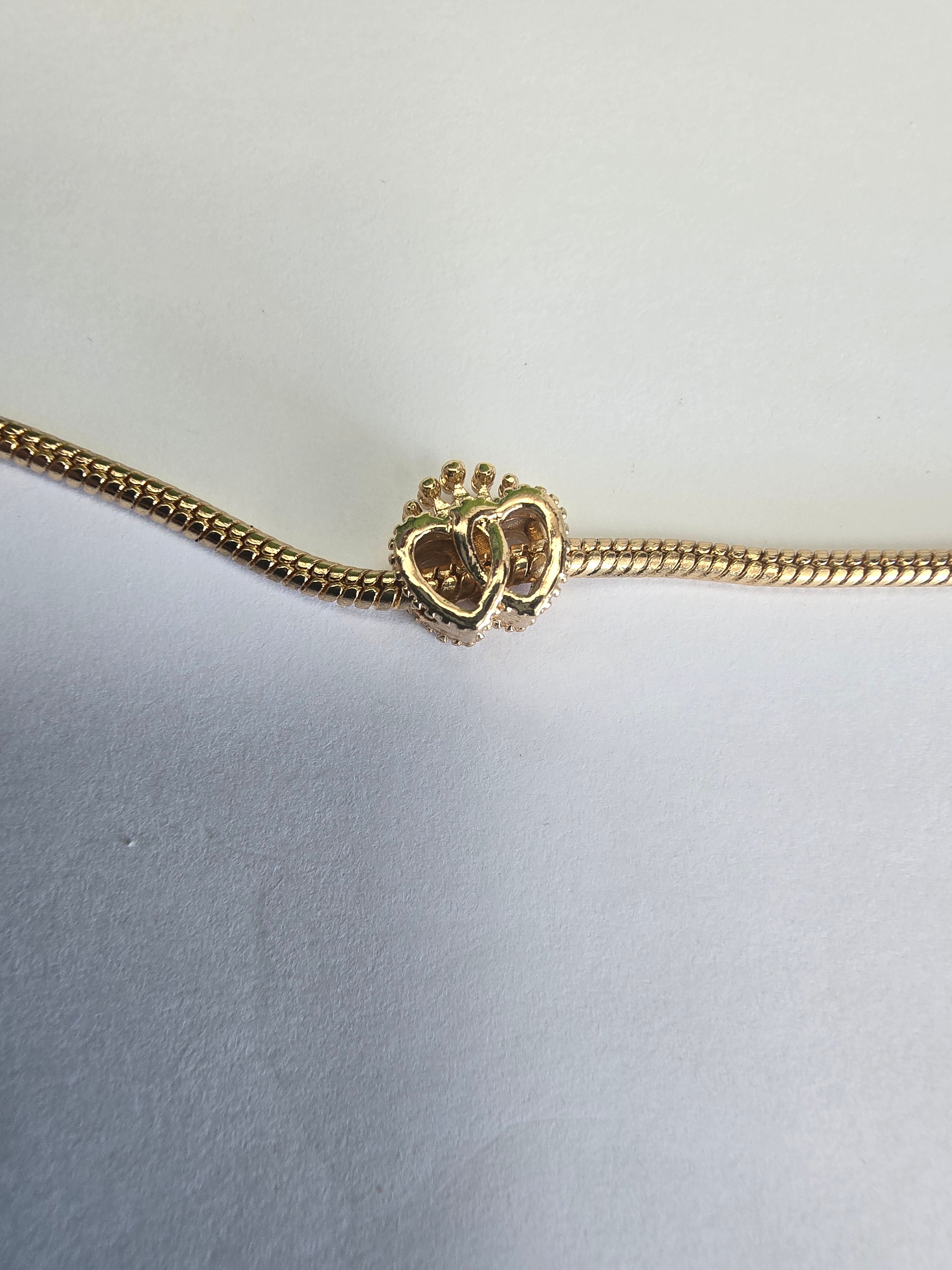 Gold charm fits all charm bracelets