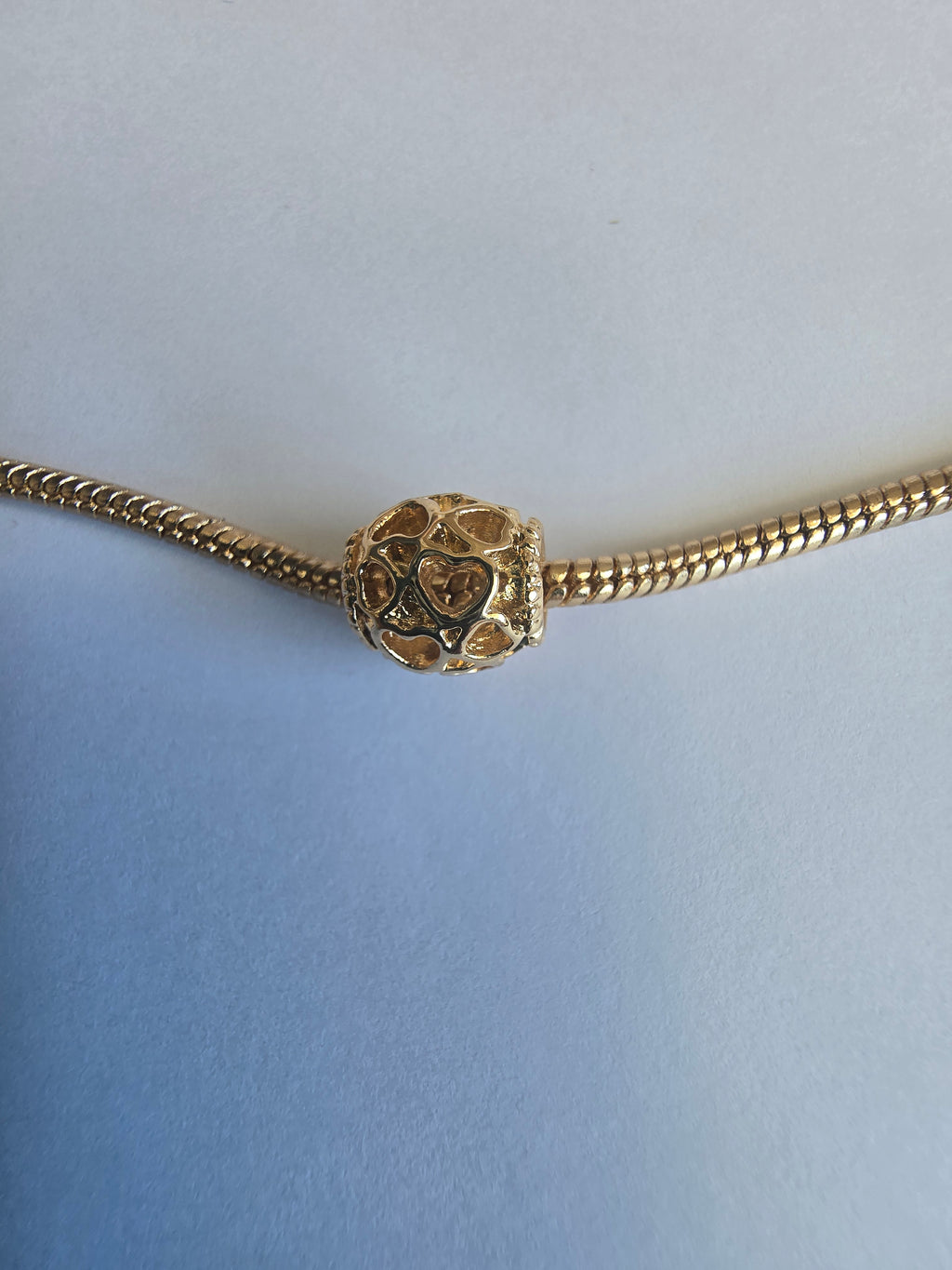 Gold charm fits all charm bracelets