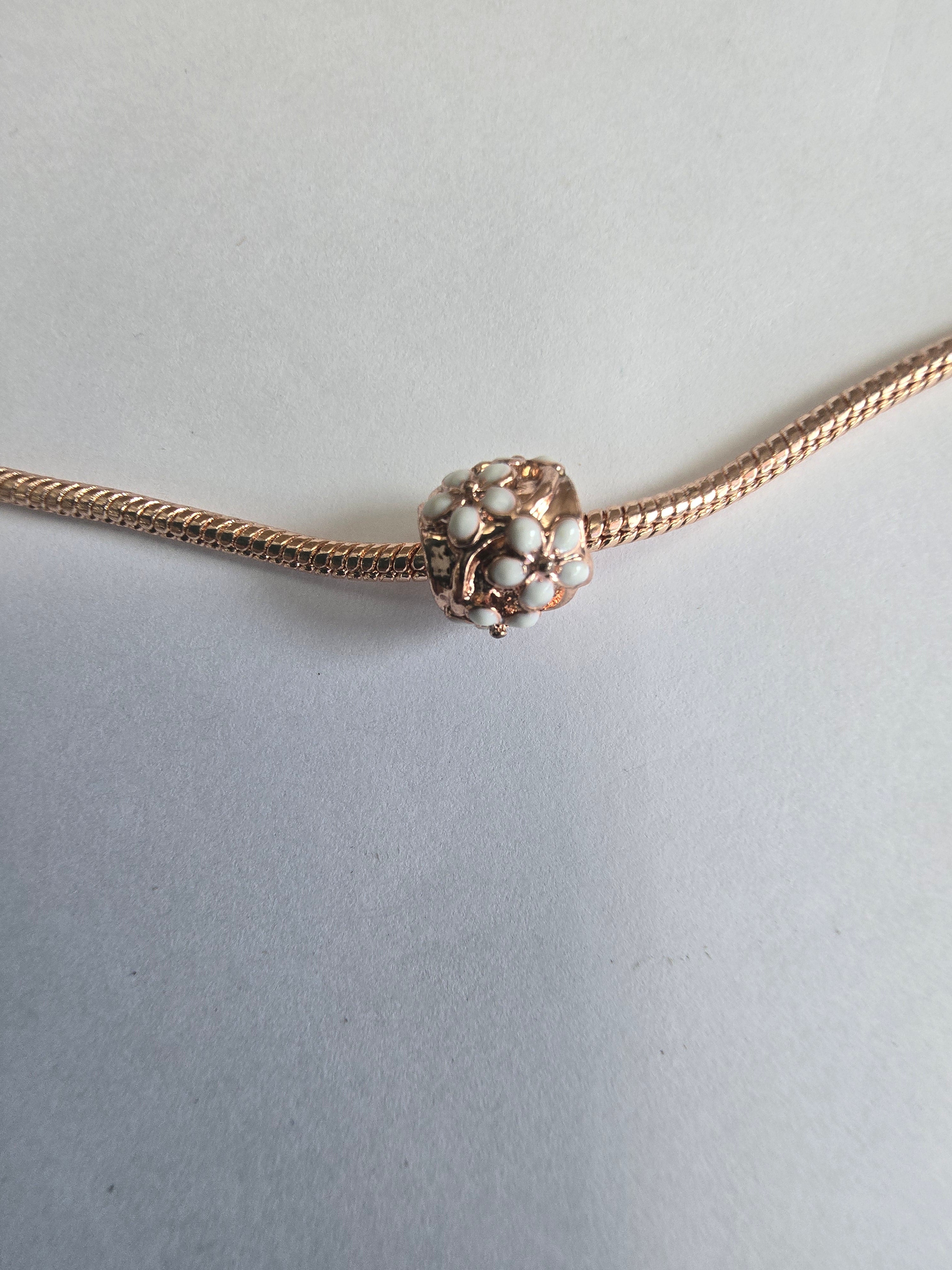 Rose Gold charm fits all charm bracelets